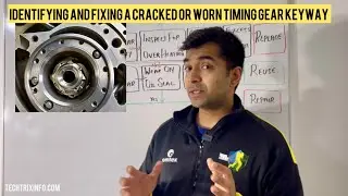 Crank shaft inspection | Identifying and Fixing a Cracked or Worn Timing Gear Keyway | Part 2