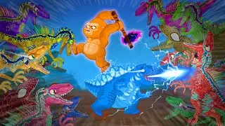 Godzilla vs Kong vs Dinosaurs &ndash; Epic Monster Battle!