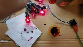 COLORING ANTIQUE CARBON EXHAUST TIP CHRISTMAS LIGHT BULBS