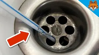 Stecke einen Strohhalm in deinen Abfluss f&uuml;r DIESEN Reinigungstrick 💥 (&uuml;berraschend) 🤯