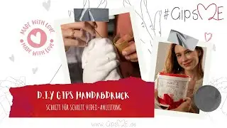 D.I.Y GipsME Handabdruck Schritt f&uuml;r Schritt Video-Anleitung