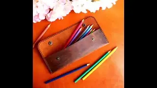 Leather Pencil Case PDF, SVG, DXF Pattern, Simple Leather Pencil Case Pdf and Svg Template ,