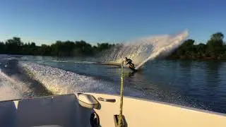 -28@34 testing out D3 EVO slalom ski