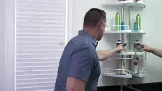 Shower Caddy &ndash; Adjustable 4-Shelf Bathroom Storage System | OrganizeMe