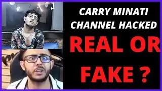 CarryMinati | Big News |CarryMinati  Channel Hack | CarryMinati Youtube Channel Hacked |carry minati