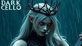 The Gothic Queen of Shadows: Dark Melancholic Cello & Piano Symphony in a Rainy Night