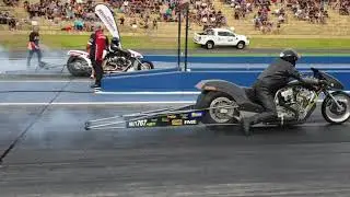Benny Stevens over Les Holden   1st round   2020 Western Nationals at Perth Motorplex.