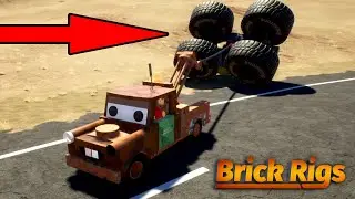 Saving Monster Truck with Tow Mater | Brick Rigs