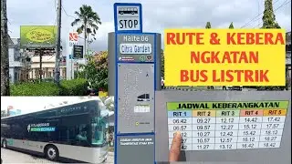 JADWAL DAN RUTE YANG DI LALUI BUS LISTRIK MEDAN