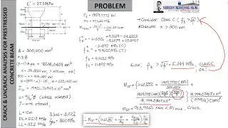 CRACK & UNCRACK ANALYSIS FOR PRESTRESSED CONCRETE BEAM