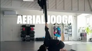 Aerial yoga low flow #aerialyoga #yogaflow