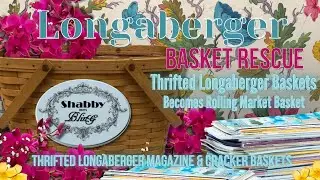 Longaberger Basket Rescue / Thrifted Longaberger Becomes French Market Cart / French Country Decor
