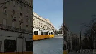 Yellow tram line of Budapest 🚃 #budapest #hungary #yellow #europe