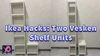 Ikea Hacks: Two Vesken Shelf Units