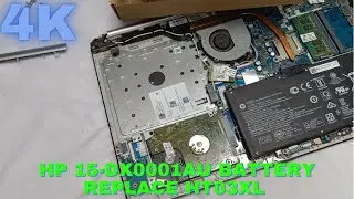 Hp 15-dX0001AU battery replace , Hp 15-dX0001AU battery change ,  HT03XL  battery remove