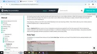 10 Unity - Часть 1 Rigidbody2d двигаем объект GameObject