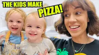 THE KIDS MAKE DINNER! PIZZA FROM SCRATCH!