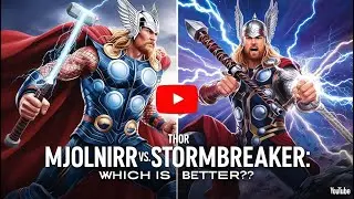 Stormbreaker vs. Mjolnir: Which is Thor&rsquo;s Ultimate Weapon? ⚡ #Stormbreaker #Mjolnir #Thor