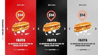 Food Menu Promo (Vertical) Videohive &ndash; Free Download After Effects Templates
