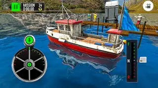 Fishing Boat Parking & Driving Simulator || Driving Island: Delivery Quest #2 - Android Gameplay
