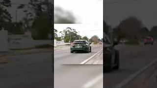 Honda Civic Type R making a pass after Cars and Coffee  #carsandcoffe #honda #hondacivic #typer