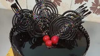 Chocolate Mousse Cream frosting Cake | Trending Design Cake Decorating | Tutorial Video Chocolate