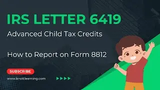 IRS Letter 6419 and the Child Tax Credit (Form 8812)