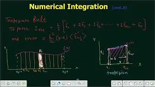 Lecture 107 | Proof of Trapezium (Trapezoidal) Formula and Proof of Error | Numerical Integration