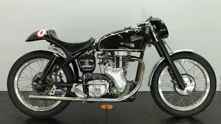 Velocette MAC Racer c.1953 350cc - vintage motorcycle - start up