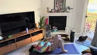 Tired and Thriving Monday 13 minute Morning Yoga Digestive System Twists and hips