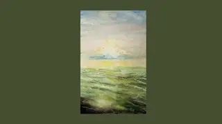Beautiful sunset reflection painting tutorial | How to paint sea | Easy painting ways
