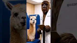 Funny Alpaca Hearing Test by Bigfoot #veo3 #ai #aishorts #aishortfilm #shorts #bigfoot #bigfootvlogs