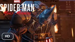 SPIDER MAN MILES MORALES - New-York's Only Spider Man (Rhino first boss fight) 4k HDR gameplay
