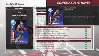 NBA 2K18 MyTEAM Gold Goals Complete! System Proficiency 85 finally done! We get Peja!
