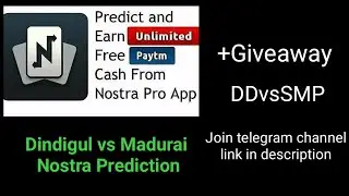 #DDvsSMP | Today's Nostra Pro Prediction | Dindigul vs Madurai | Tnpl 2nd Qualifier Nostragamus.