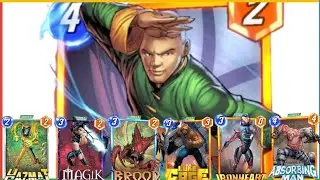 Wong and team in Marvel Snap | harshu Red