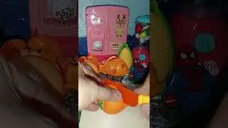 🍊🍔🦀 VELCRO TOYS REVIEW ASMR CUTTING HAMBURGER CRAB ORANGE FRUTS #asmr #cuttingskills 😊