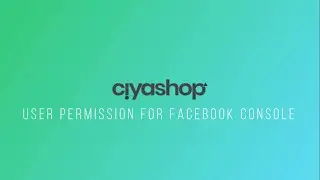 User Permission for Facebook Console