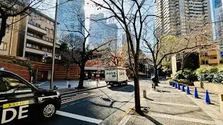 [4K Walk]  Embassy District Area in Tokyo