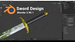 Sword Design in blender 2.90.1 ll 3D Tutorial ll