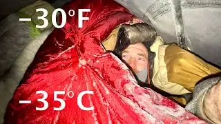 Can I Survive? -30°F Arctic Winter Camping (-35°C)
