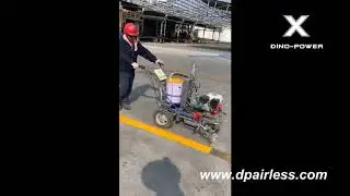 dp hydraulic line striping machine, airless line marking machine