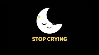 Baby Sleep Music & Black and White Visuals 🌙 Stop Crying Instantly | Sensory for Bedtime | Noir Baby
