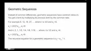 Arithmetic and Geometric Sequences