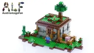 Lego Minecraft 21115 Первая Ночь - Лего Скорость сборки Обзор
