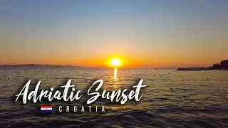 Zadar Sunset on Adriatic Cost of Croatia