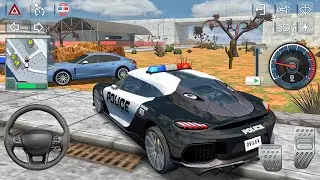 Open world Police Car Chase Simulator 3D - Real Cop Car Driving 2025 - Car Game Android GamePlay