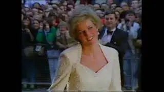 Princess Diana meets the cast at the UK Premiere of Back to the Future Part III