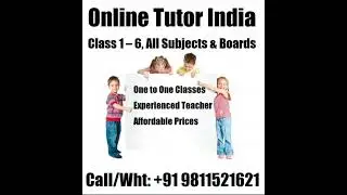 India Online Tuition Classes #indiatutor #onlineclasses #onlinetuition
