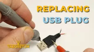 Замена USB-разъема (на моей настольной кольцевой лампе).